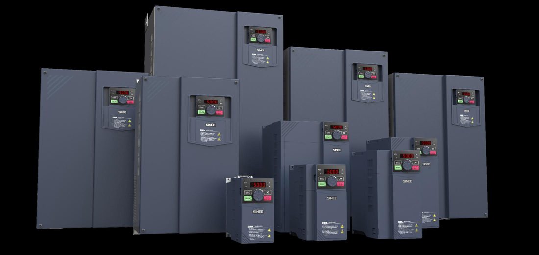 Inverter Sinee EM730 dari ukuran kecil hingga besar, berjajar